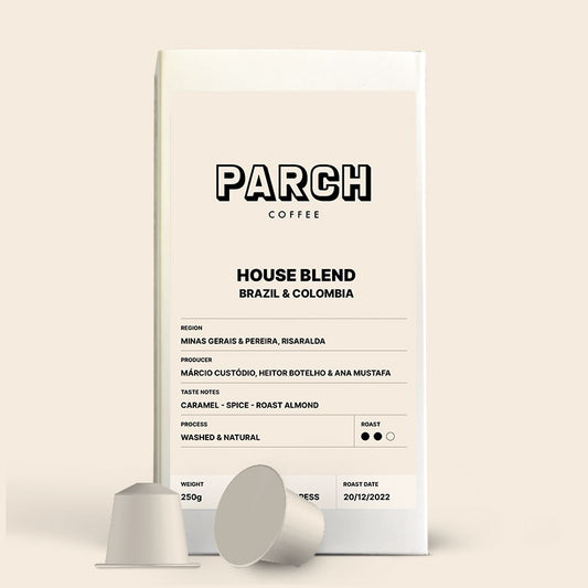 Speciality-grade House Blend Parch coffee in our Nespresso® compatible pods