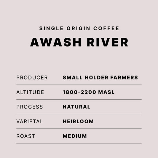 Awash River, Ethiopia single origin coffee from Parch Coffee