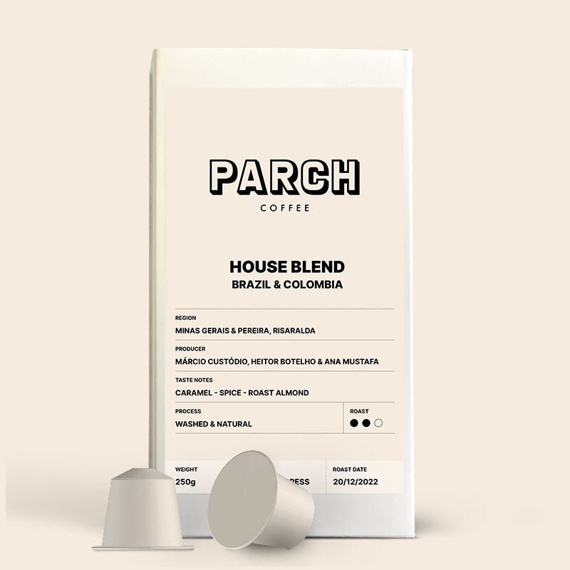 Speciality-grade House Blend Parch coffee in our Nespresso® compatible pods